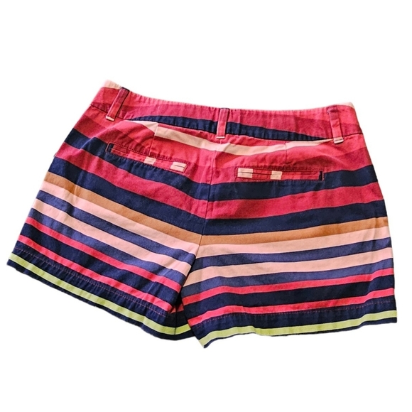 Loft Outlet 4" Striped Multicolor shorts Size 2 - Picture 2 of 9